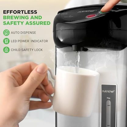 NutriChef 5.2 Qt Hot Water Dispenser with 5 Temperature Settings