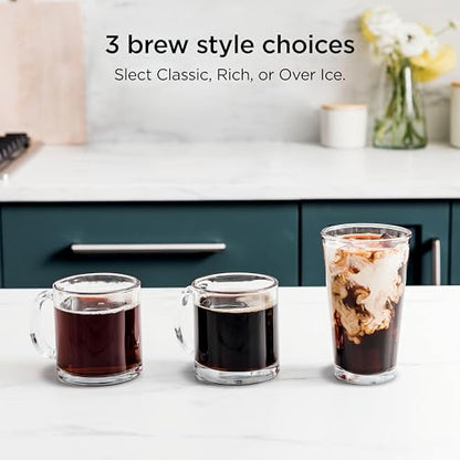 Ninja Drip Coffee Maker | DualBrew™ Pro Hot & Iced Coffee Machine, Single Serve to Carafe | Brew with Pods & Grounds, Compatible with K Cups | 3 Brew Styles, 60oz Removable Reservoir | Black, CFP101