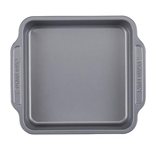 Farberware Nonstick Bakeware Set Includes Cookie Sheets/Baking Cake Muffin and Bread Pan, 8 Piece, Gray