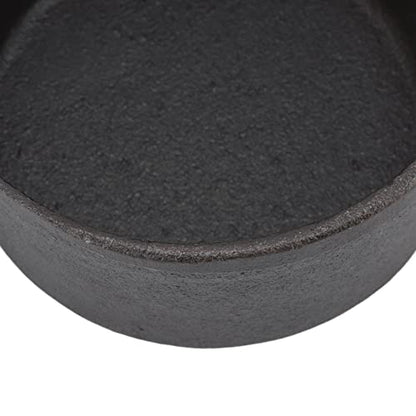 Acouto Small Castn Pot Dutch Oven Cast Iron Pot with Lid - Traditional Double Thickened Insulation Cooking Ergonomic Handle for Baking 7 Quart Capacity Heavy Duty Versatile