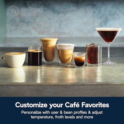 De'Longhi La Specialista Touch Espresso Machine with Grinder & Milk Frother – Cold Brew & Iced Coffee Maker, Burr Grinder, 10 Drink Presets, Compact Bean to Cup, Award-Winning Italian Design