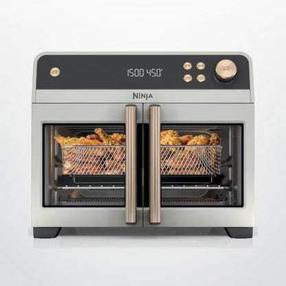 Ninja French Door Premier Air Fry Oven, Amazon Exclusive Bone & Champagne