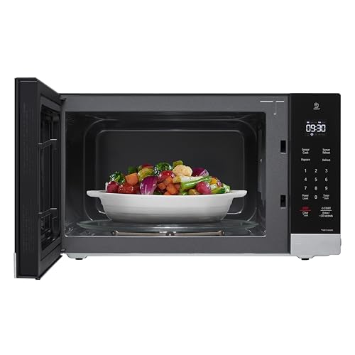 LG Countertop Microwave, 1.5 cu. ft., Stainless Steel, 21.44"x12.13"x16.19", Smart Inverter, Sensor Cooking, 1200 Watts