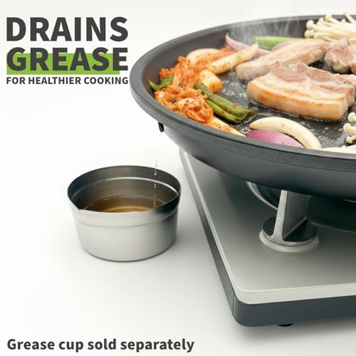 TECHEF - Korean BBQ Nonstick Grill Pan, KBBQ Grill Pan, PFOA-Free, Dishwasher Oven Safe, Made in Korea