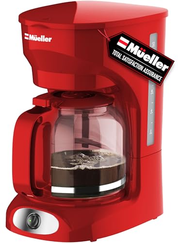 MUELLER HOME 12-Cup Red Coffee Maker