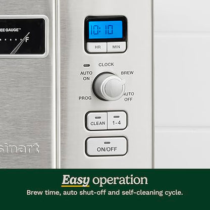 Cuisinart Drip Coffee Maker, Programmable & Self-Cleaning, 12-cup Capacity