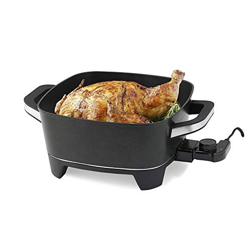 NESCO ES-12, Extra Deep Electric Skillet, Black, 12 inch, 1500 watts
