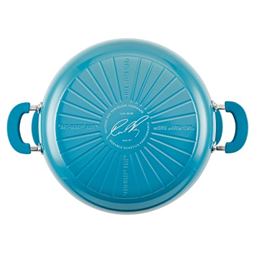 Rachael Ray Get Cooking Stackable Nonstick Pots and Pans, Cookware Set (8 Piece), Turquoise