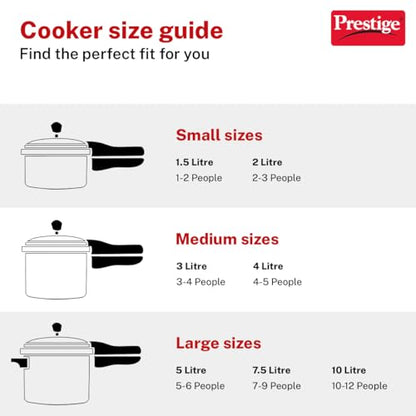 Prestige PRASVSP PRESSURE COOKER, Senior Pan 4L, SILVER