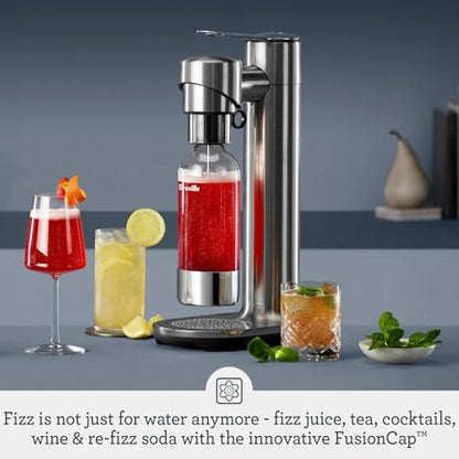 Breville InFizz Fusion Sparkling Drink Carbonator, Olive Tapenade