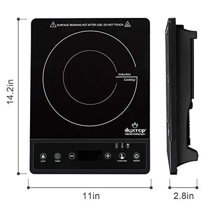 Duxtop Portable Induction Cooktop, Countertop Burner, Induction Burner with Timer and Sensor Touch, 1800W 8500ST E210C2