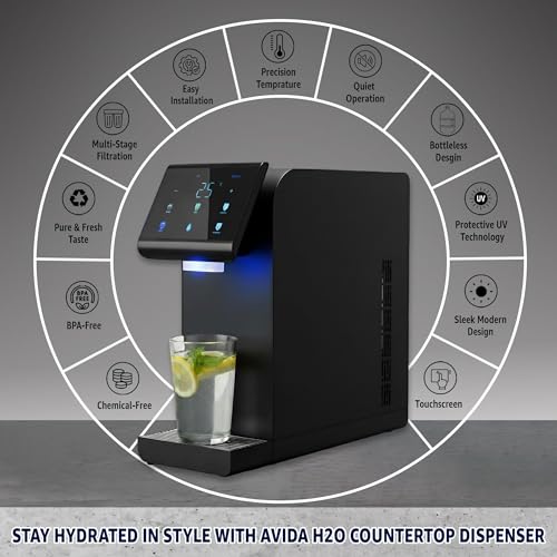 Avida H2O Ultra Instant Hot & Cold Water Dispenser, Black
