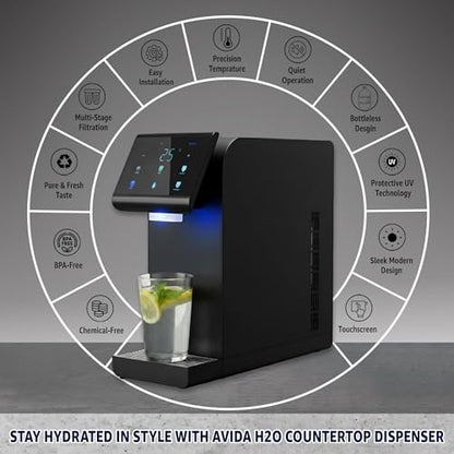 Avida H2O Ultra Instant Hot & Cold Water Dispenser, Black