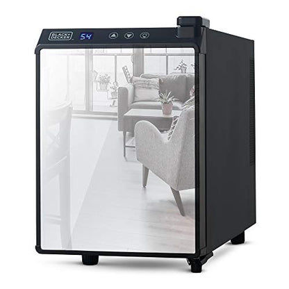 BLACK+DECKER 6-Bottle Thermoelectric Wine Chiller, BD60316, Mirrored Door