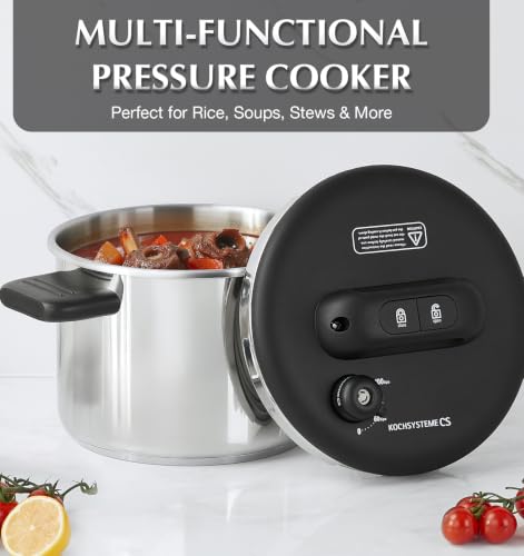 KOCH SYSTEME CS 4.2QT Stainless Steel Pressure Cooker, Olla de Presion