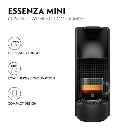 Nespresso Essenza Mini Espresso Machine by Breville, Piano Black