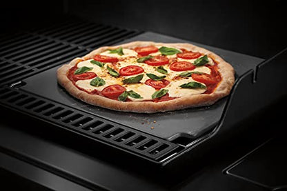 Weber Crafted Glazed Baking Stone – Cordierite Pizza Stone with Non‑Stick Glazed Finish for Crisp Crusts
