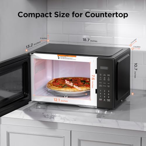 BLACK+DECKER Countertop Microwave Oven, 0.9 Cu.Ft,900W,Child Safety,Black