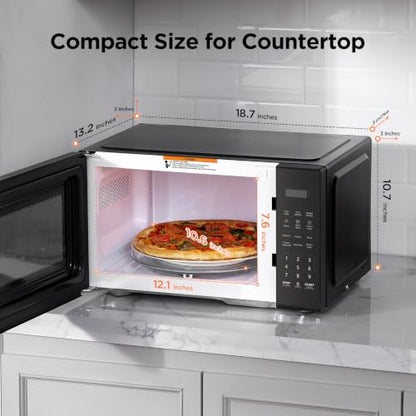 BLACK+DECKER Countertop Microwave Oven, 0.9 Cu.Ft,900W,Child Safety,Black