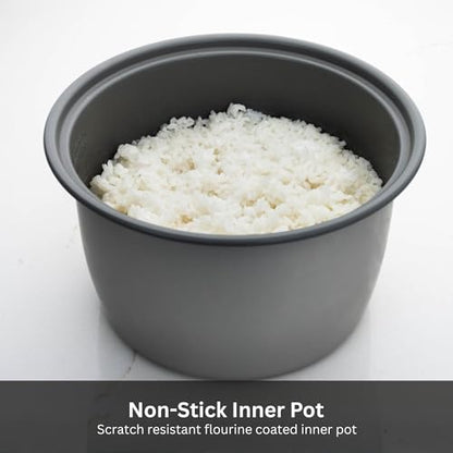 Tiger JNP-1800-LF 10 Cup Capacity White Rice Cooker with Non-Stick Inner Pot, Retractable Power Cord, and Keep Warm up to 12 hours (Flower)