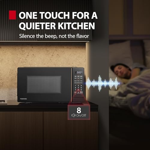 TOSHIBA Countertop Microwave Oven, 0.7 Cu.Ft, 700W, Black