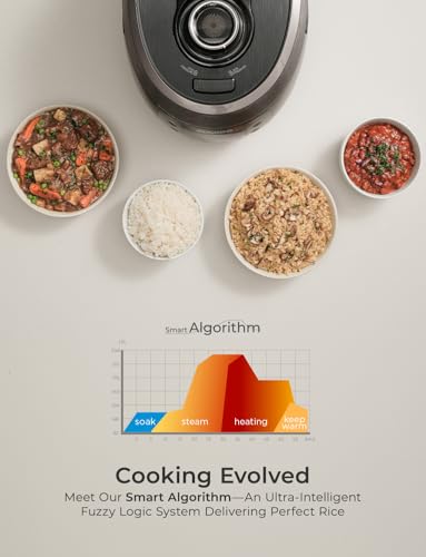 CUCKOO Twin Pressure Rice Cooker 6-Cup Uncooked / 12-Cup Cooked with Nonstick Inner Pot, Versatile Rice Maker & Warmer with 14 Menu Options, Voice Guide, Auto Clean, Black (CRP-RT0609FB)