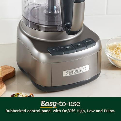 Cuisinart 8 Cup Food Processor, 350-Watt Motor, Gunmetal, FP-8GMP1