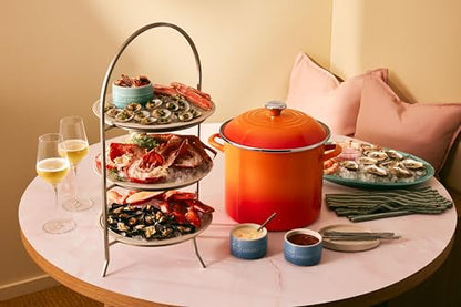 Le Creuset Enamel on Steel Traditional Stockpot, 12 qt., Marseille with Stainless Steel Knob