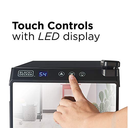 BLACK+DECKER 6-Bottle Thermoelectric Wine Chiller, BD60316, Mirrored Door