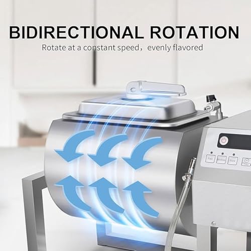 KJZQLMZ Vacuum Tumbler Marinator Meat Tumbler Marinating Machine with Bidirectional Rotation 3-Speed Control, for Chicken Steak Burger Shop