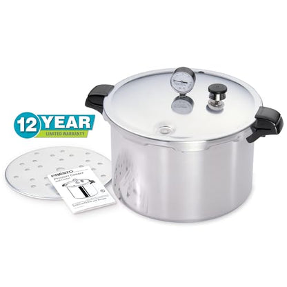 Presto 01755 16-Quart Aluminum canner Pressure Cooker, One Size, Silver