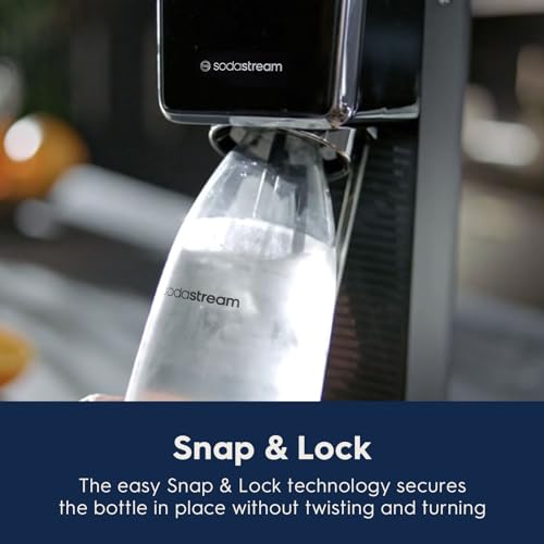 SodaStream - ART Sparkling Water Maker | STARTER KIT | CQC CO2 system | Includes 1x CO2 Cylinder, 1x32 & 1x16 Fl Oz Dishwasher Safe Bottles | Combine with Pepsi Flavors | Black