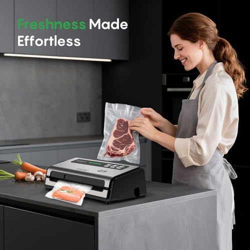FRESKO Food Vacuum Sealer with Automatic Bag Detection & Built-in Cutter