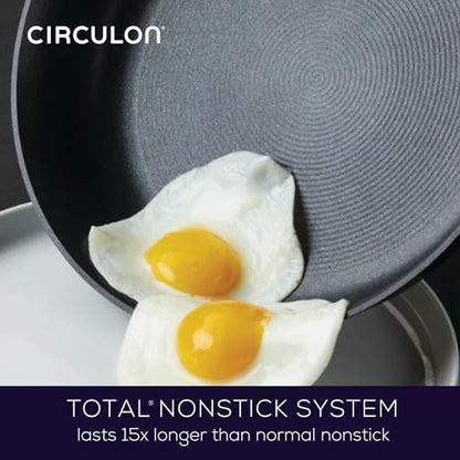 Circulon Symmetry Hard Anodized Nonstick Cookware, Cooking Pots, Induction Pots and Pans Set, 11-Piece, Black