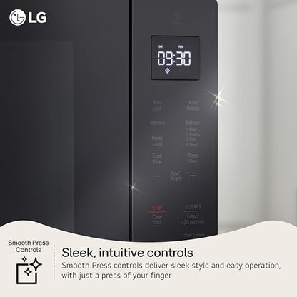LG Countertop Microwave, 1.1 cu. ft., Black, 20.1x11.4x15.7 Inches, EasyClean Interior, 900 Watts