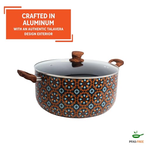 IMUSA 10Qt Talavera Dutch Oven w/Blk
