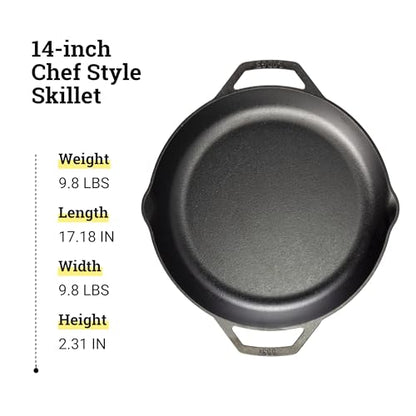 Lodge Chef Collection 14" Chef Style Skillet