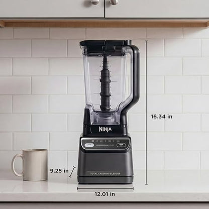 Ninja Professional Blender 2.0 | Smoothie Maker, Drink Mixer, Grinder, Ice Crusher | Total Crushing Technology, Auto-iQ Program, 1200W Power, XL 72-oz. Pitcher | Dark Grey | BR201AMZ