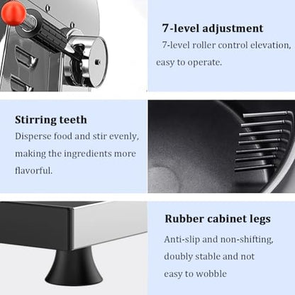 TT-YEL Stainless Steel Commercial Fully Automatic Cooking Machine, Drum-Type Food Processor, Natural Gas-Powered Cooking Machine, Water Spray Wok,30cm Wok
