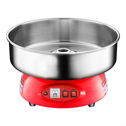 PartyHut 1080W/110V Compact Commercial Cotton Candy Machine Party Candy Floss Maker Red