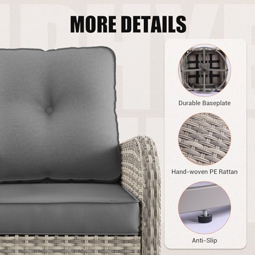 Outdoor Patio Furniture Set PE Wicker Rattan Outdoor Sectional Sofa