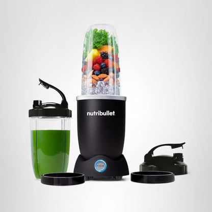 nutribullet Pro+ Personal Blender 1200W – Pulse Function, Auto Shut-Off, Nutrient Extractor for Smoothies, Shakes & Salsas – Includes 32 oz & 24 oz To-Go Cups, Matte Black
