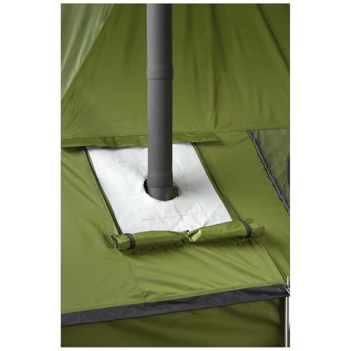 Guide Gear Outdoor Wood Burning Stove; Portable with Chimney Pipe for Cooking and Camping