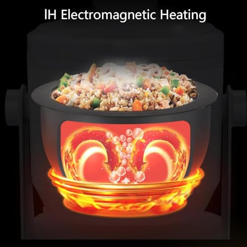 KEhtu Automatic Cooking Machine, 2400W 6L Auto Cooking Wok Fried Rice Machine,One-Click Smart Start, LED Display, 360 ° Automatic Rotation, for Stir Frying, Stewing, Cooking, and Soup Making