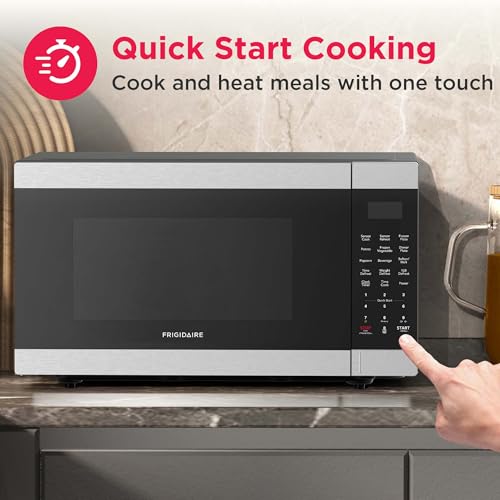 FRIGIDAIRE 2.1 Cu. Ft. Stainless Steel Microwave Oven, Multi Function, Programmable