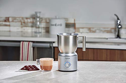 Capresso froth Select Automatic Milk Frother and Hot Chocolate Maker, Stainless Steel 209.05, Silver, 20 ounce
