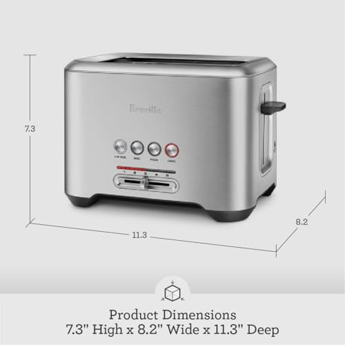 Breville BTA720XL Bit More Toaster, 2 Slice, Brushed Stainless Steel