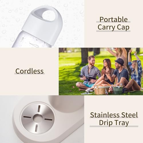 Sparkling Water Machine, Seltzer & Carbonator for Drinks, Soda Steaming Dispenser, Carbonator Machine with 2 BPA Free Bottles(1L), Compatible with Screw-in 60L CO2 Cylinder(NOT Included), White