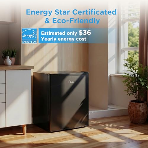 Midea 2.7 Cu.ft Mini Fridge, Energy Star Certified, Low Noise for Office