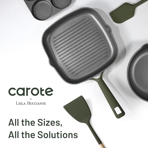 CAROTE 31PCS Pots and Pans Set, Nonstick Cookware Set Kitchen Non Stick Induction Titanium Cookware Non-toxic Granite Cooking set, PFOA Free